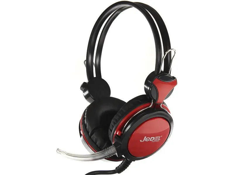 Навушники з мікрофоном Jedel OH-625 Gray/Red