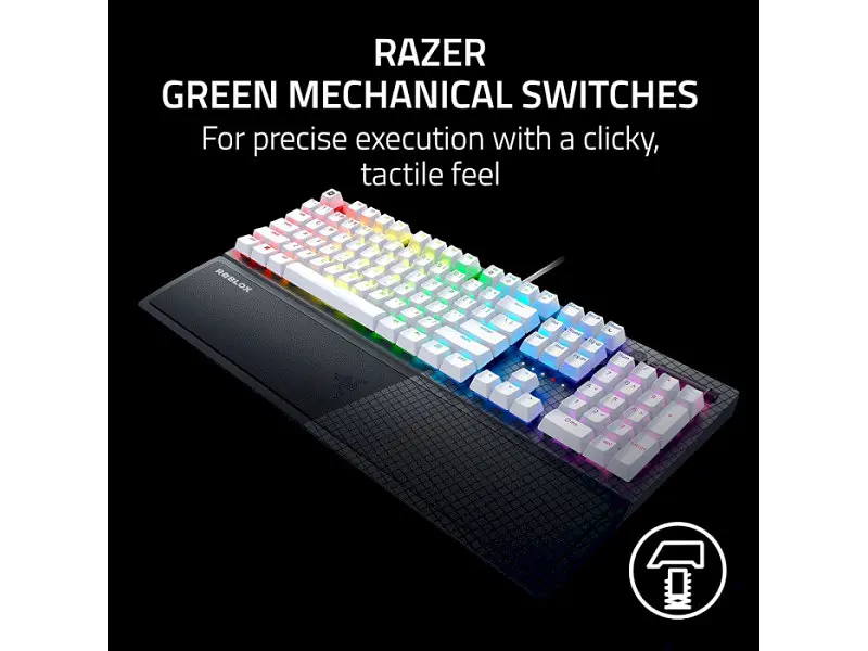 Клавіатура Razer BlackWidow V3, Green Switch, ROBLOX Edition (RZ03-03542800-R3M1) - фото 9