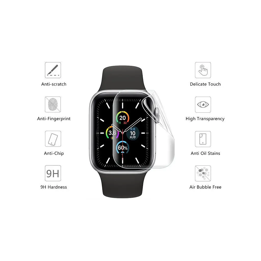 Плівка захисна Drobak Hydrogel Apple Watch Series 6 40mm (2 шт) (313147) (313147) - фото 2