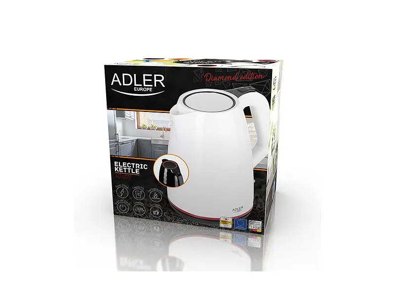 Електрочайник Adler AD 1277 White - фото 2