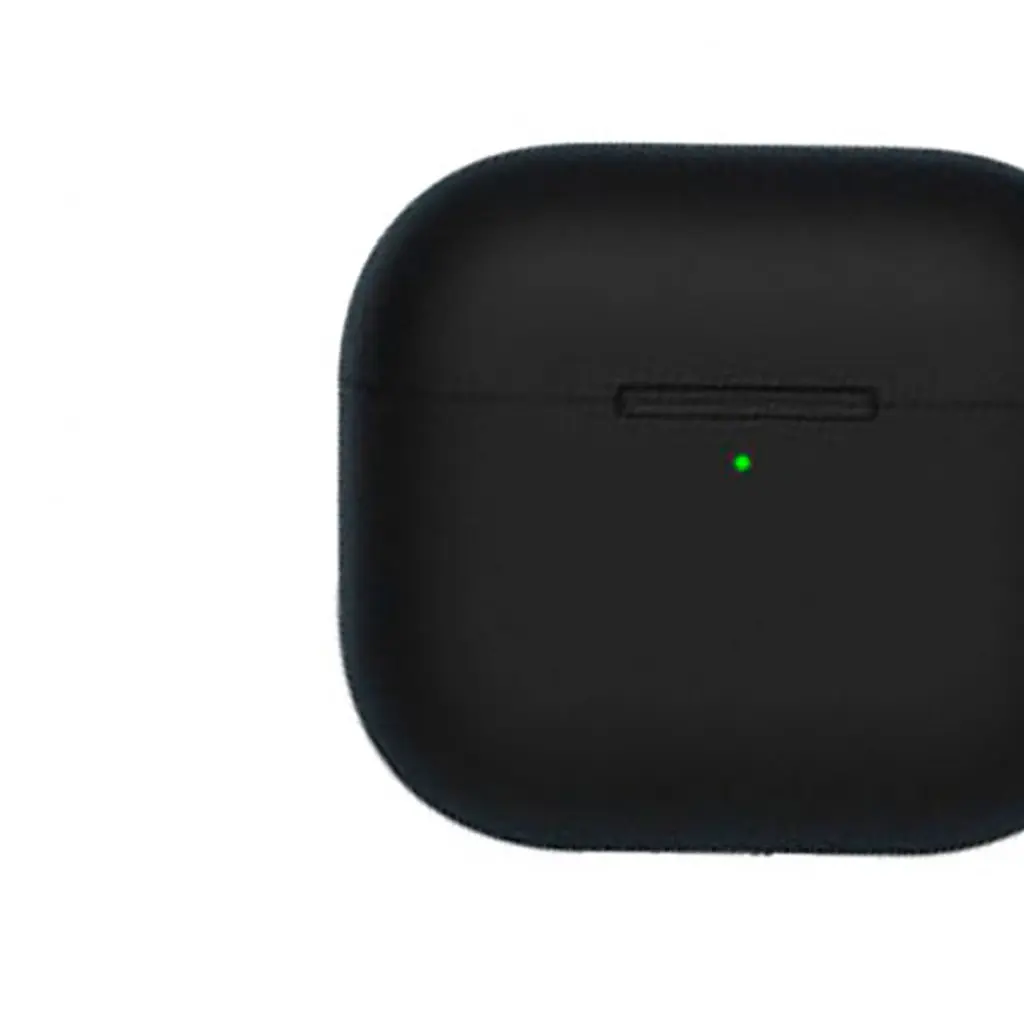 Чохол Blueo Liquid Silicone Case + Carbine для Apple AirPods 3 Black [64692] - фото 2