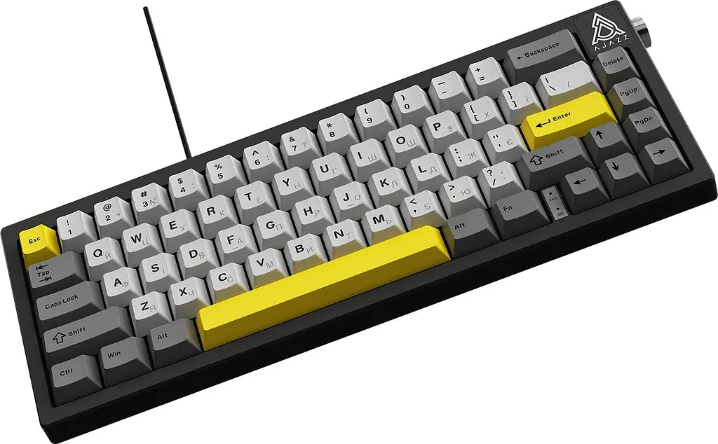 Клавиатура Ajazz AK650 Moon Yellow switches Gray White Yellow (AK650-MY-GWY) - фото 5
