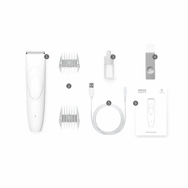 Машинка для стрижки тварин Pawbby Pet Hair Shaver White (MG-HC001) - фото 4