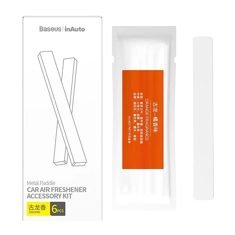 Картриджі набір Baseus SUXUN-M0A для ароматизатора Metal Paddle car air freshener 6 шт. - фото 4