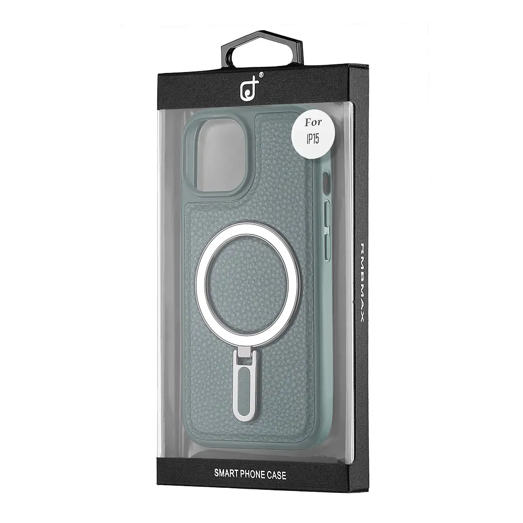 Чохол Jinduka Leather Ringo iPhone 15 Green - фото 2