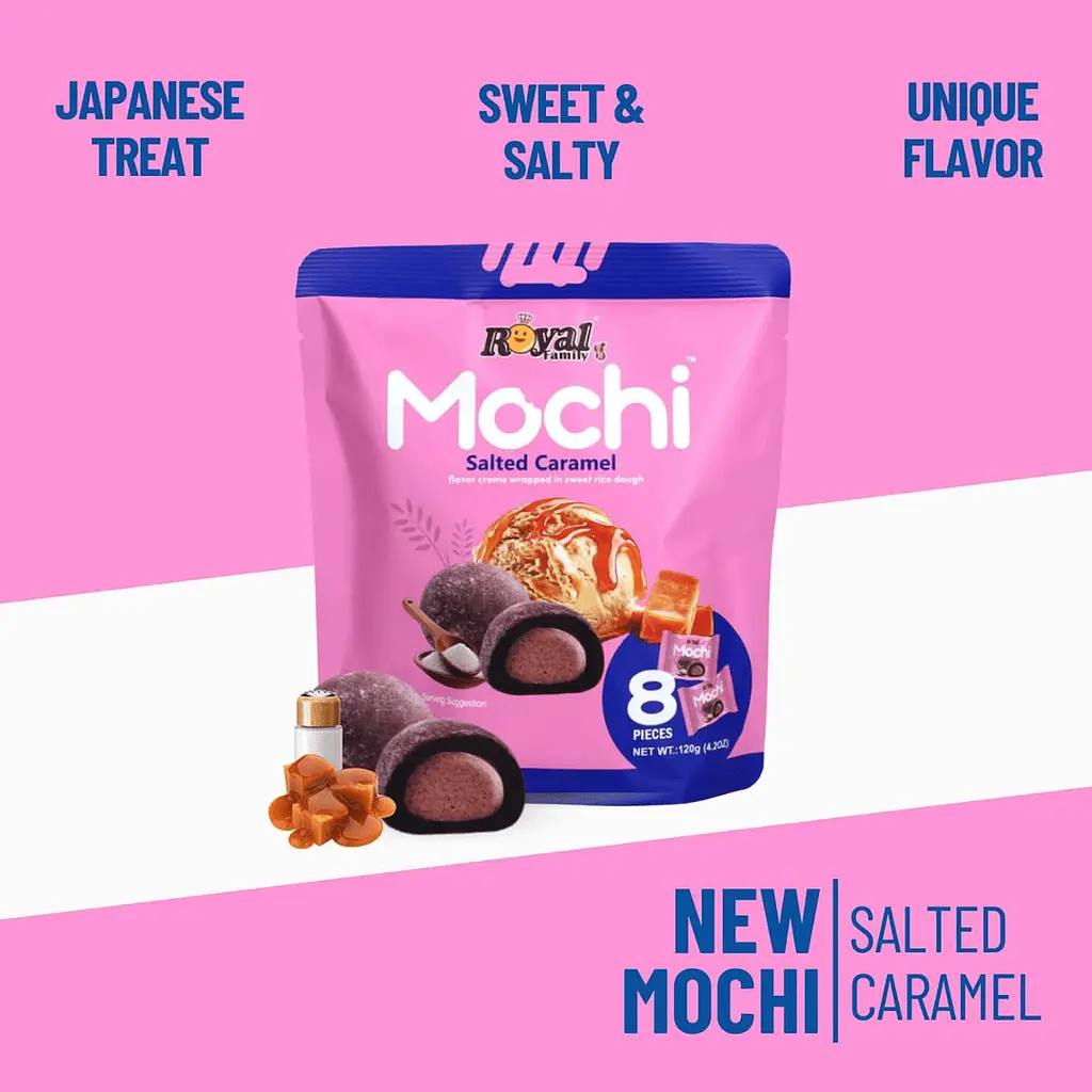Моті Royal Family Mochi Salted Caramel 120г - фото 4