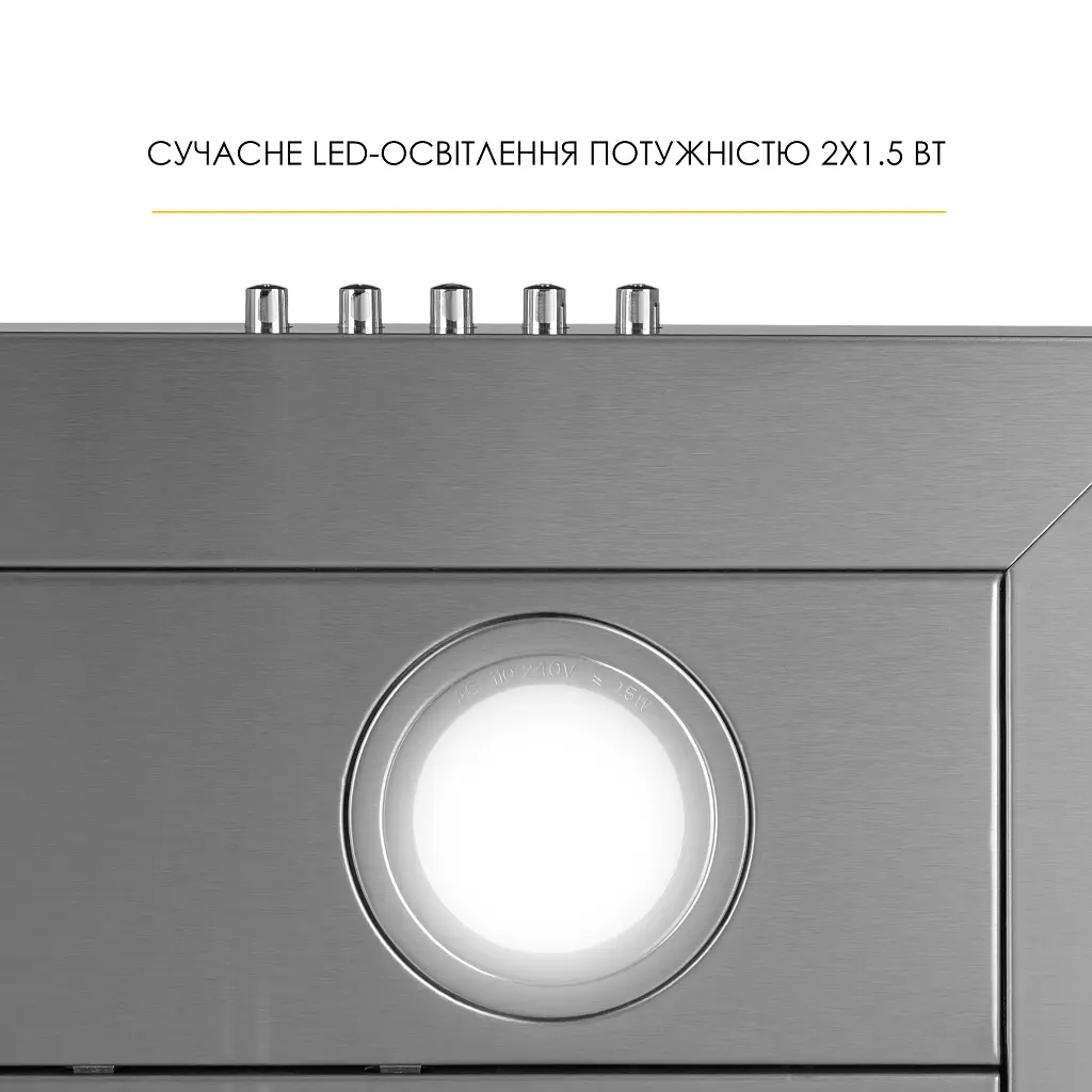 Витяжка декоративна Т-подібна WEILOR MIST WTX 68 INOX - фото 6