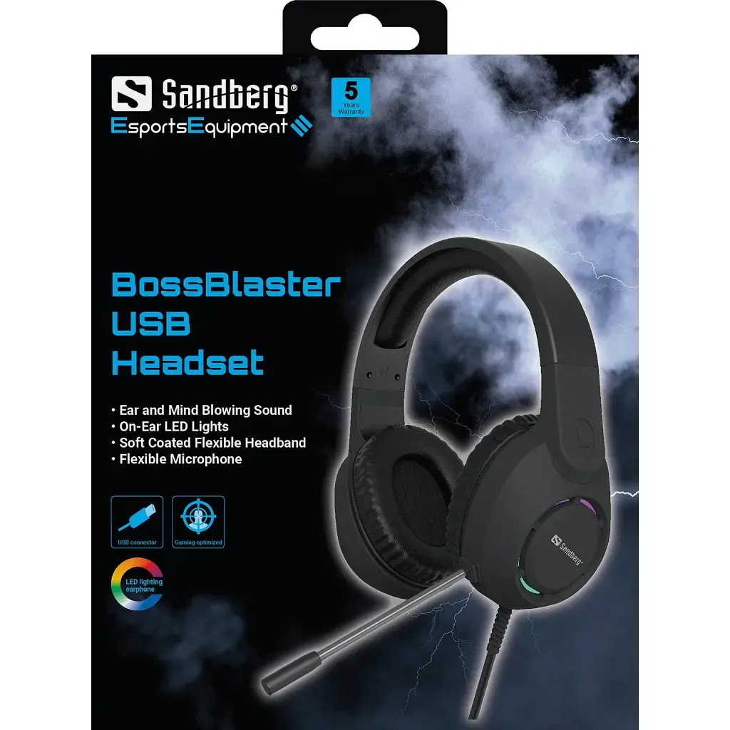 Навушники Sandberg BossBlaster Black (126-49) - фото 5