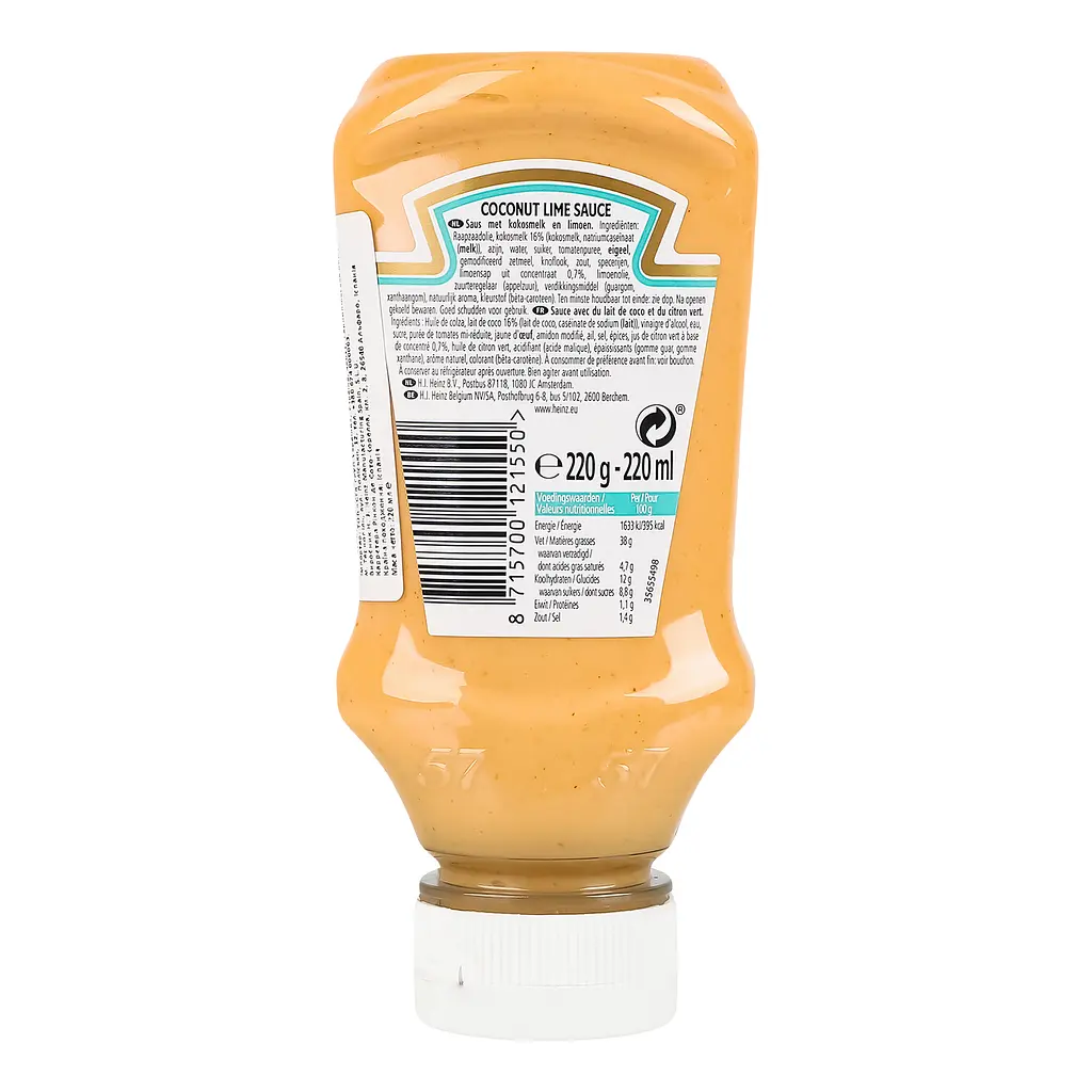 Соус Heinz Кокосово-лаймовий 220 мл - фото 4