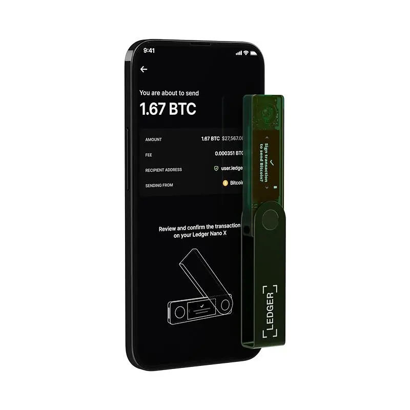 Аппаратный кошелек для криптовалют Ledger Nano X Emerald Green (LNXEG) - фото 5