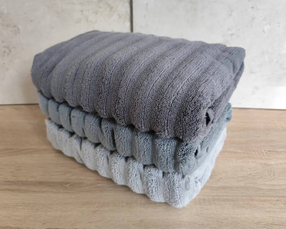 Набір турецьких махрових рушників Cestepe MicroCotton Premium 3 штуки 70x140 Ezgi 9 щільність 600 г/м2 - фото 5