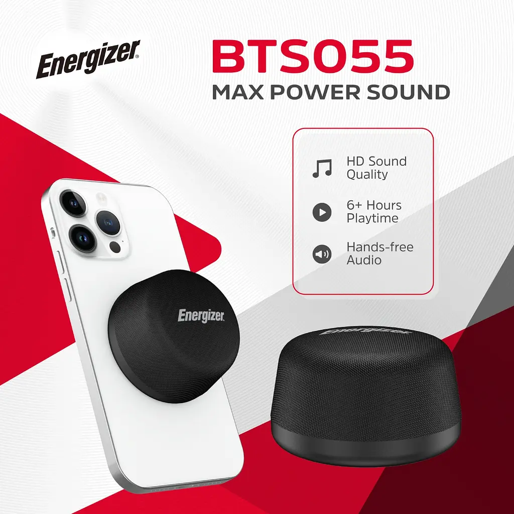 Акустична система 1.0 Energizer Bluetooth 5.3 5W + Wireless bypass Charging магнітна зарядка 10W - фото 5