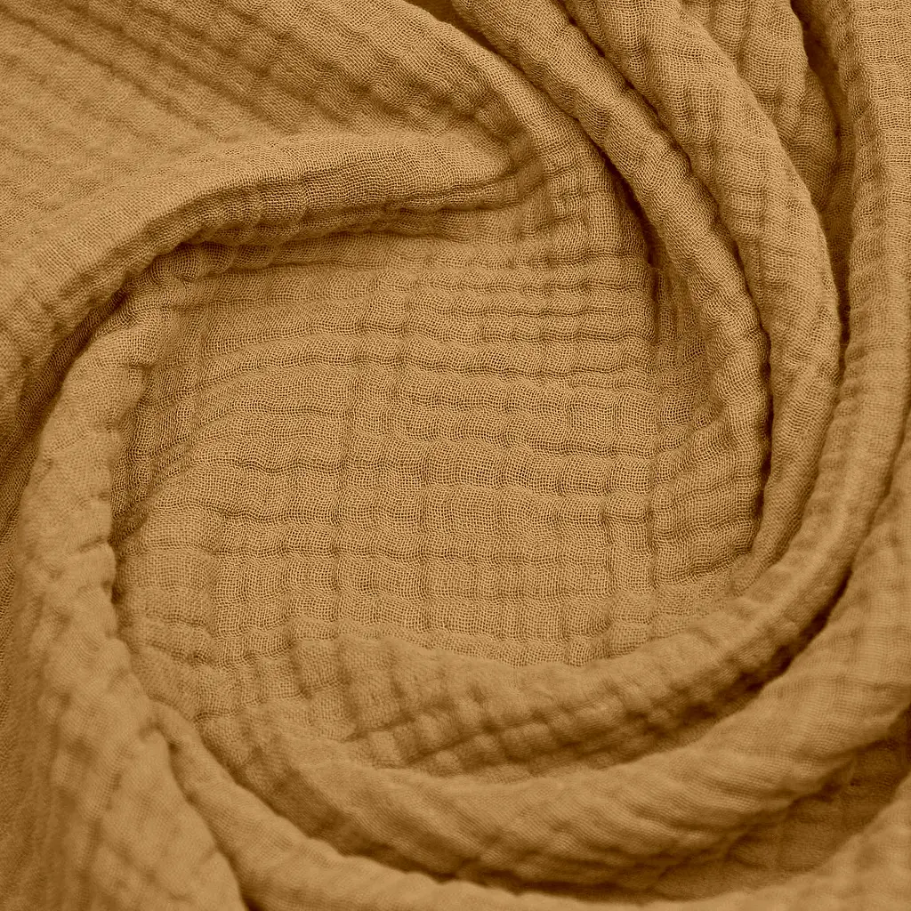 Простирадло на резинці муслін Cosas Mustard 200х200х20 см (08Muslin_Mustard_200x200x20) - фото 7