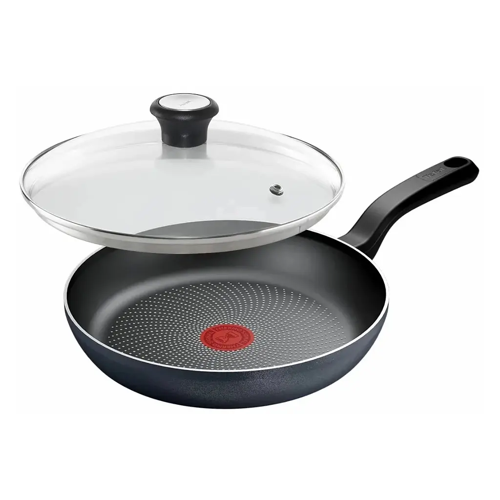 Сковорода Tefal So'' Light 26 см, алюміній, бакеліт, скло, чорний (H0560542_SET) - фото 2