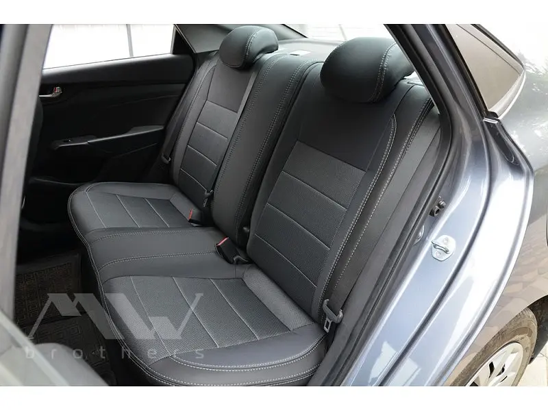 Авточохли модельні MW Brothers для Hyundai Accent c 2017 - фото 3