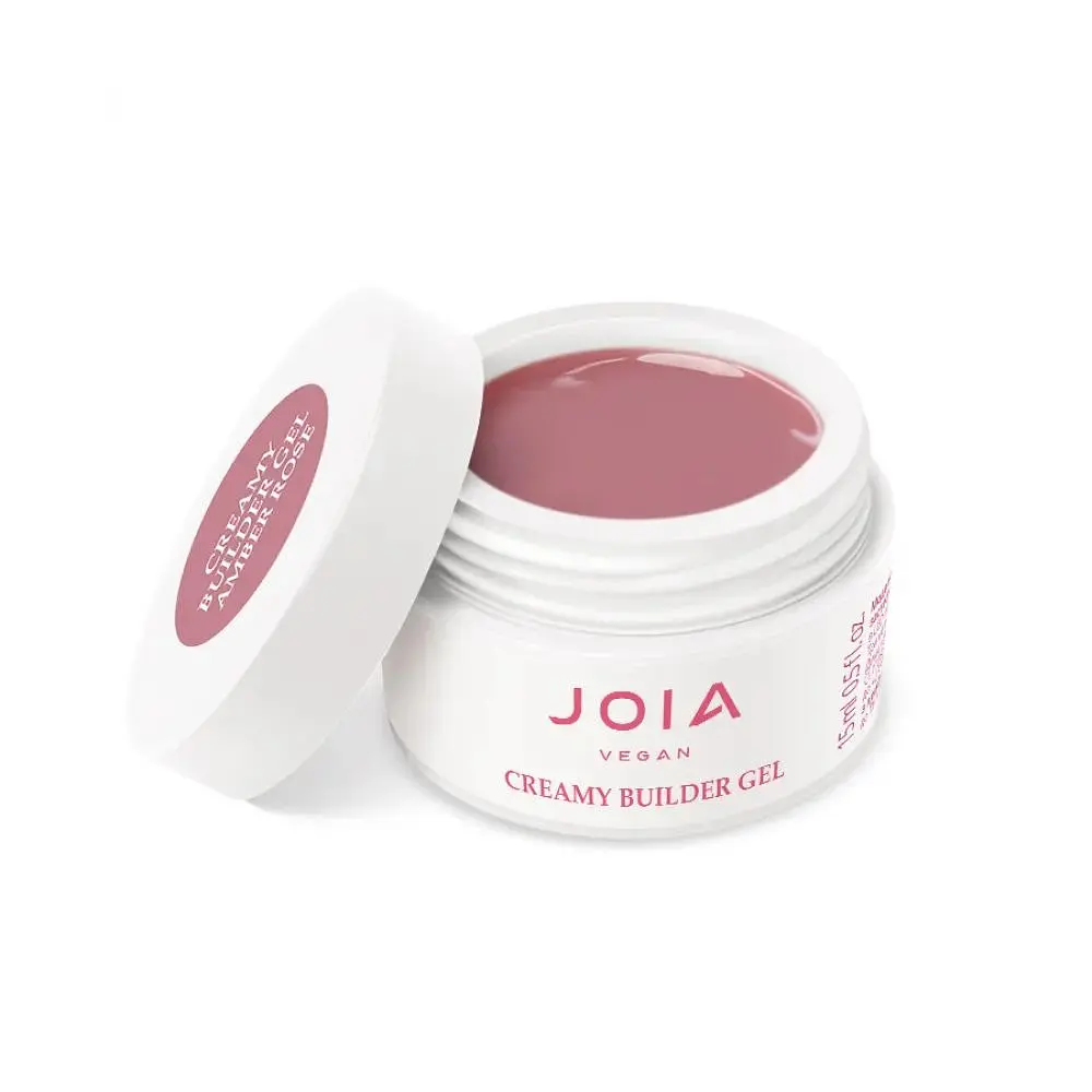 Моделюючий гель для нігтів Creamy Builder Gel 003 Amber Rose JOIA vegan 15 мл