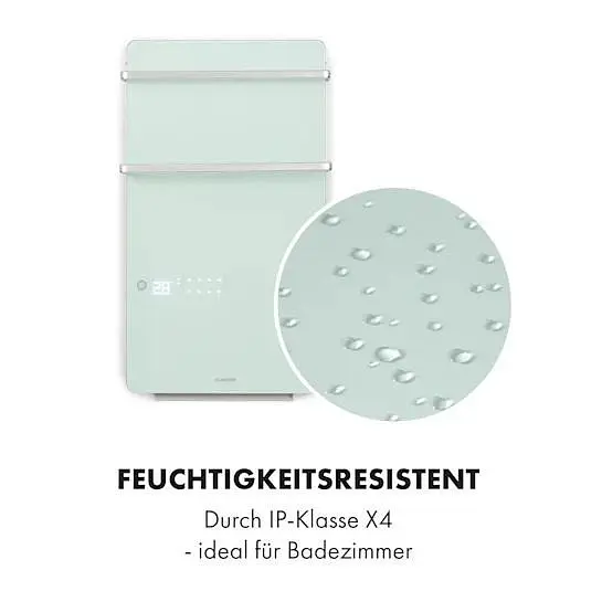 Інфрачервоний обігрівач Klarstein Hot Spot Crystal Flow для ванної кімнати 36 м² 2000 Вт 5-40 °C LED (10035035) - фото 4