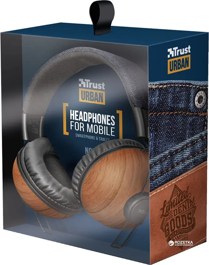 Навушники Trust Noma Over-Ear Mic Denim Wood (22637_Trust) - фото 6