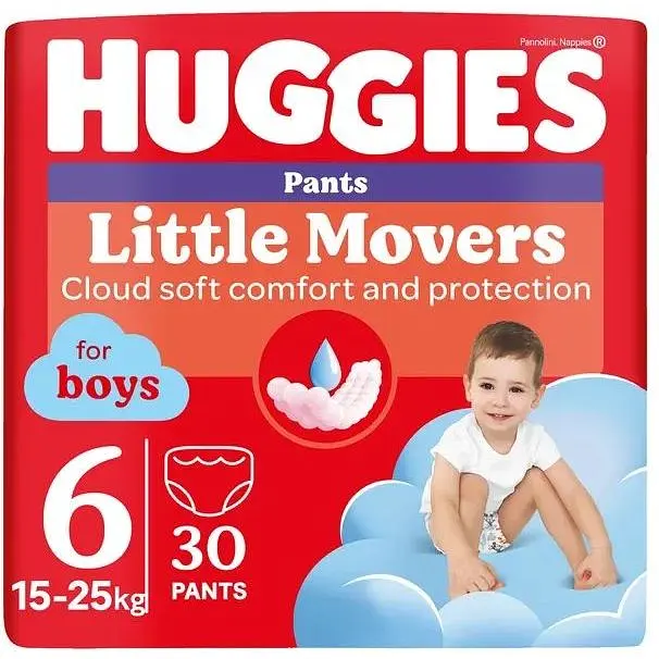 Трусики-Підгузки Huggies Pants 6 (15-25кг) Jumbo для хлопчиків 30 шт.