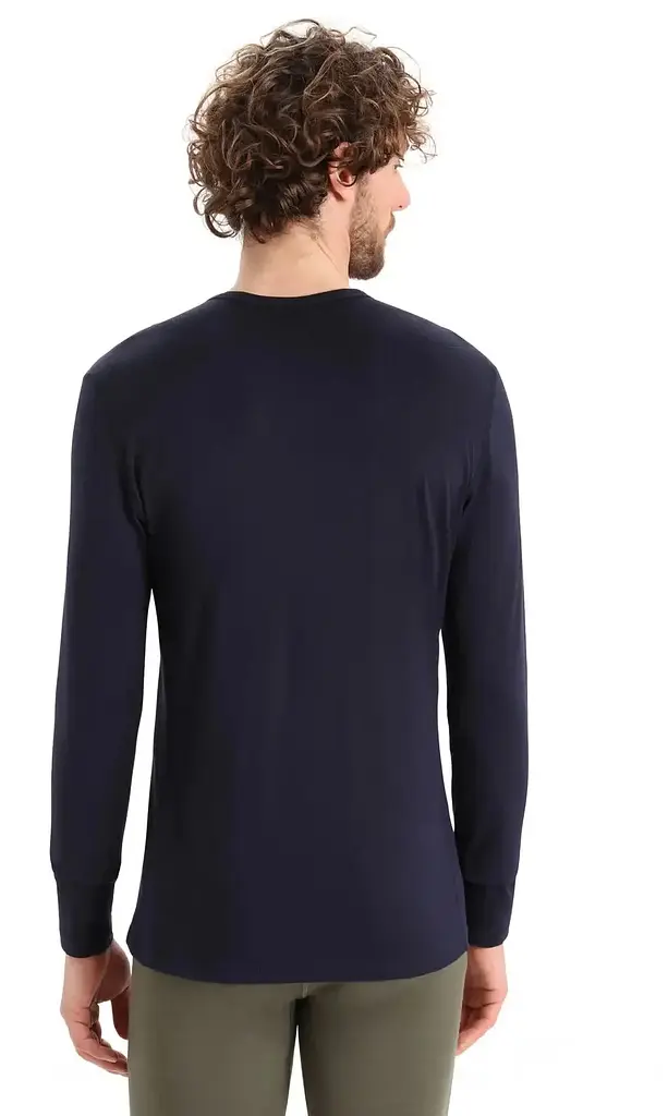 Термокофта Icebreaker 200 Oasis LS Crewe Ski Stripes Men M Midnight (1052-IB0 A56 HU401 M) - фото 3