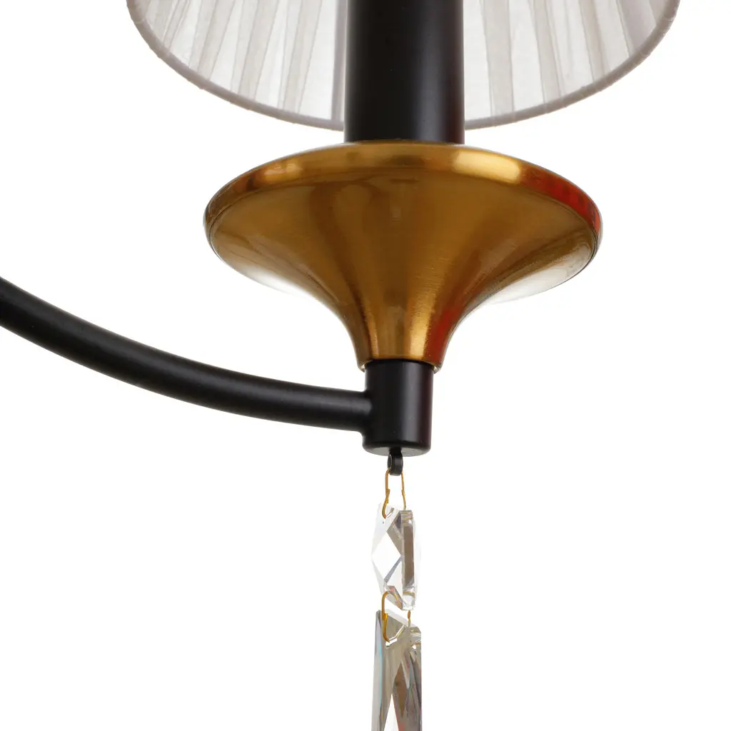 Люстра подвесная Brille с абажуром в спальне Е14 40W G (BKL-722S/5) - фото 7