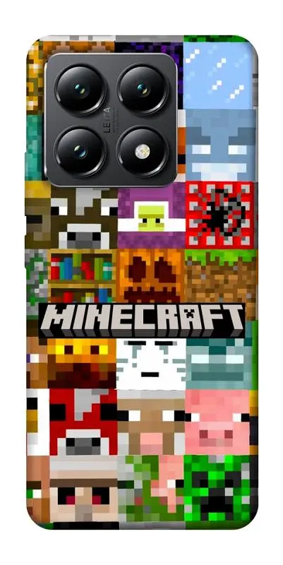 Чохол Demsky Minecraft collage для Xiaomi 14T