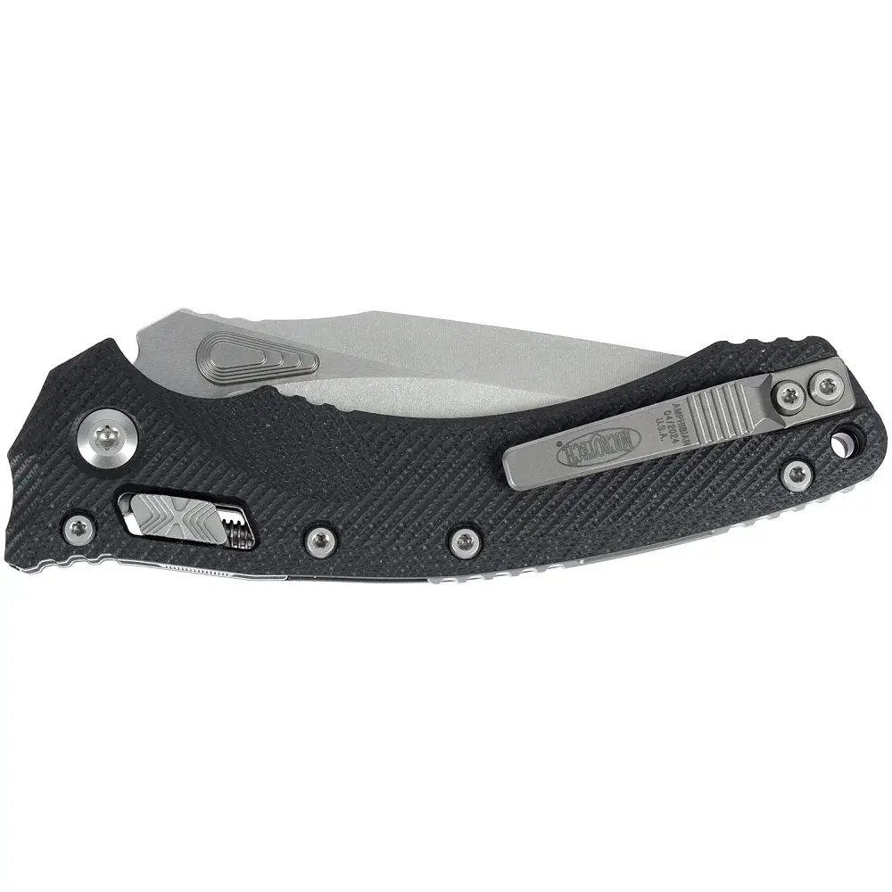 Ніж Microtech Amphibian Stonewash Black - фото 4