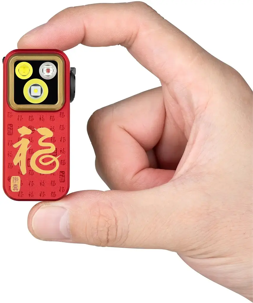 Фонарь Olight Oclip Pro Fortune Snake Special Edition Red - фото 5