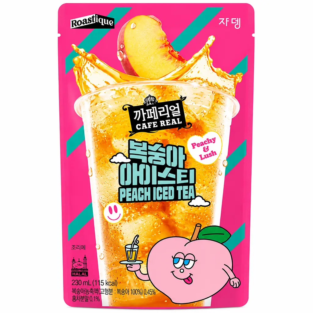 Напій Cafe Real Peach Iced Tea персиковий холодний чай 230 мл
