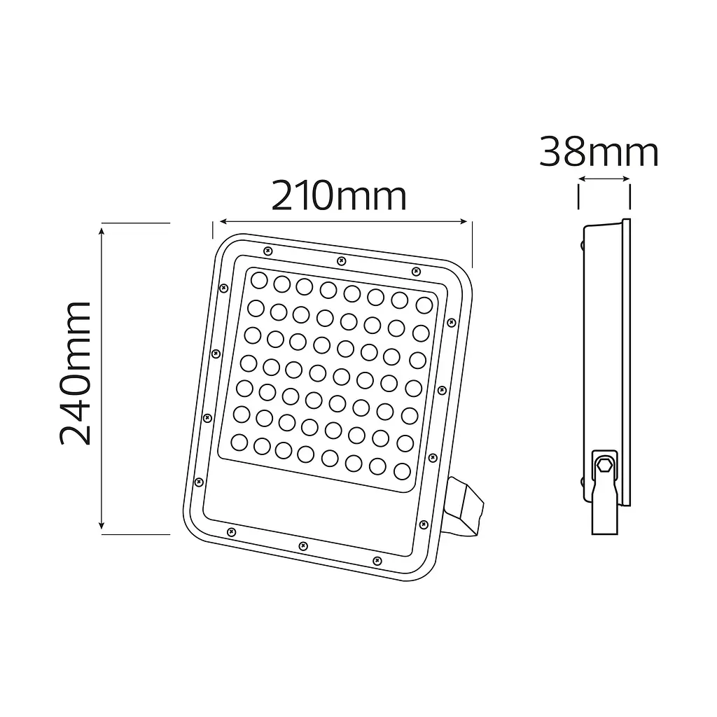 Прожектор светодиодный "OSELO-100" 100W 6400K - фото 3