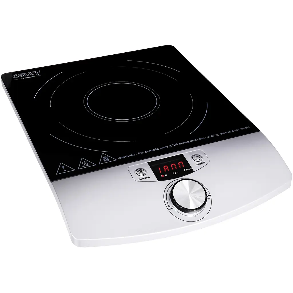 Плита настільна Camry CR 6515 індукційна/ конфорок:1/ 20-2000Вт/ 60°-240° С/ склокераміка - фото 2