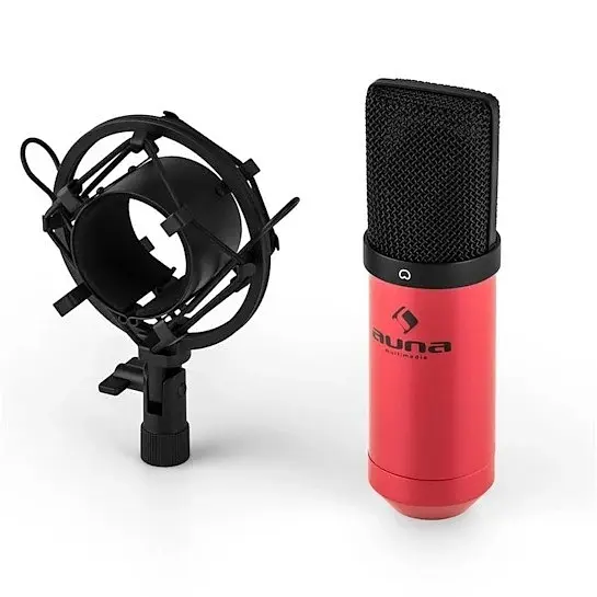 Конденсаторний USB-мікрофон Auna MIC-900WH-LED, 16 біт/48 кГц, 32 дБ (10030363) - фото 3