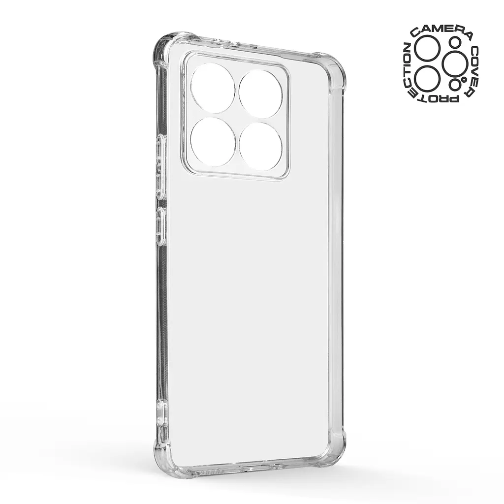 Прозрачный чехол для Xiaomi 14T с защитой камеры и усиленными бортами, тонкий, силиконовый, бесцветный, ударопрочный, противоударный бампер с закрытой камерой, ArmorStandart (ARM79333) - фото 2