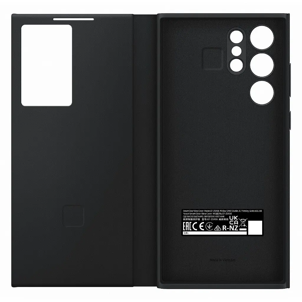 Чохол-книжка Samsung Smart Clear View Cover для Samsung Galaxy S22 Ultra SM-S908 Black (EF-ZS908CBEGRU) - фото 5