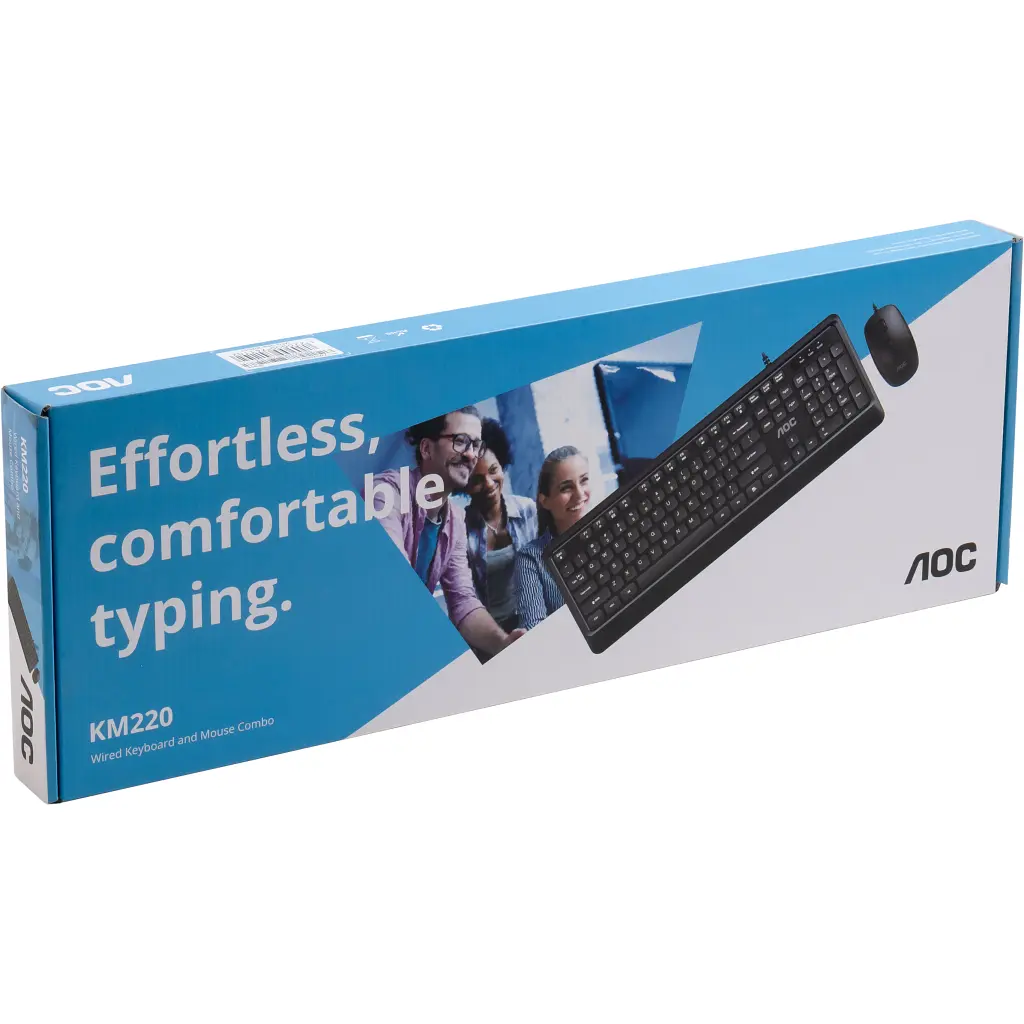 Комплект AOC KM220B USB UA Black (KM220B/97) - фото 12