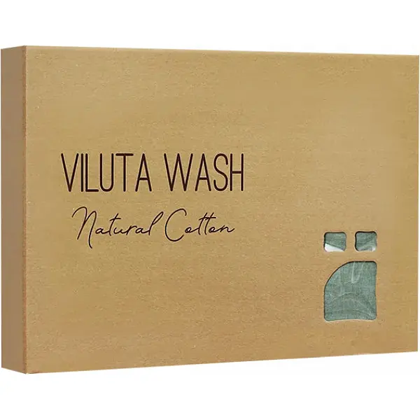 Постільна білизна євро Viluta Сатин Wash-41-E 220х200 см синя - фото 10