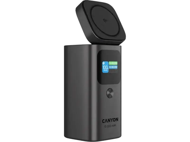 Зовнішній акумулятор (Power Bank) Canyon OnPower 150 Qi2 Magnetic (CNS-CPB150DG) - фото 5