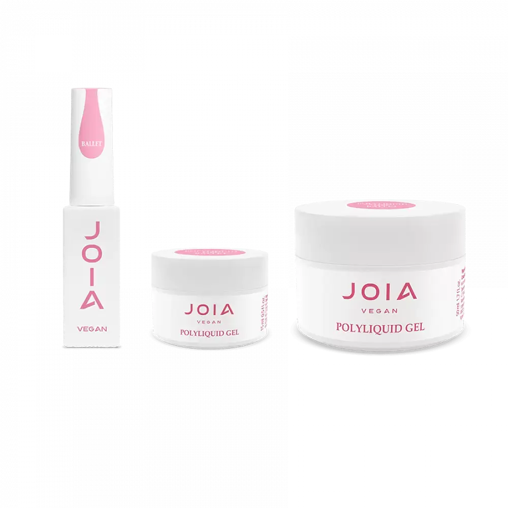 Рідкий гель для укріплення та моделювання Joia vegan PolyLiquid gel Ballet 50 мл - фото 5