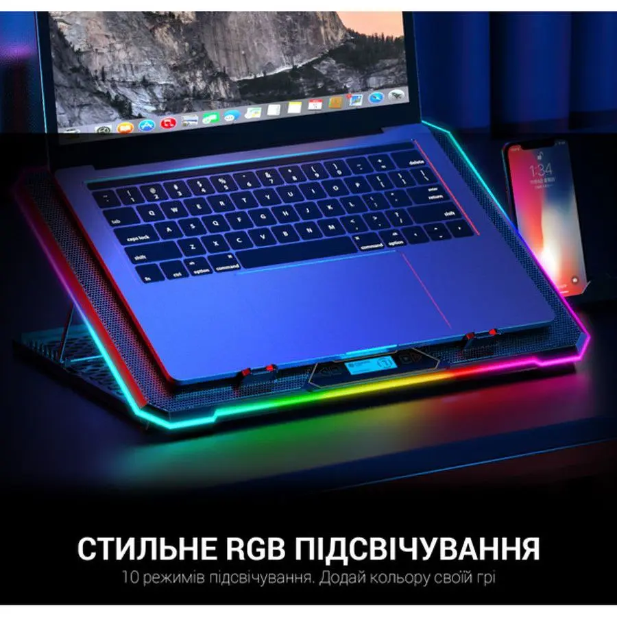 Охлаждающая подставка для ноутбука до 17,3 дюйма GamePro GPCP-940 6xfans - фото 9