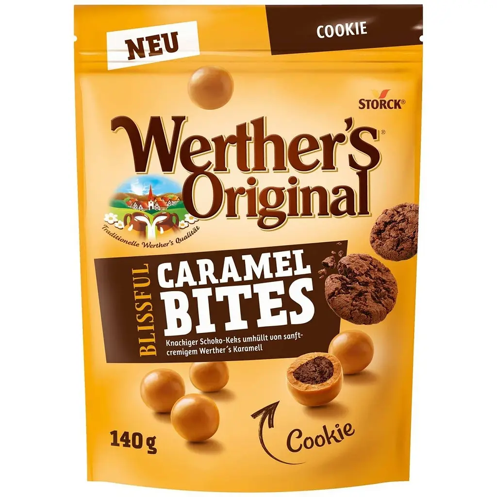 Драже іриски Werther's Original Caramel Bites Cookie 140g