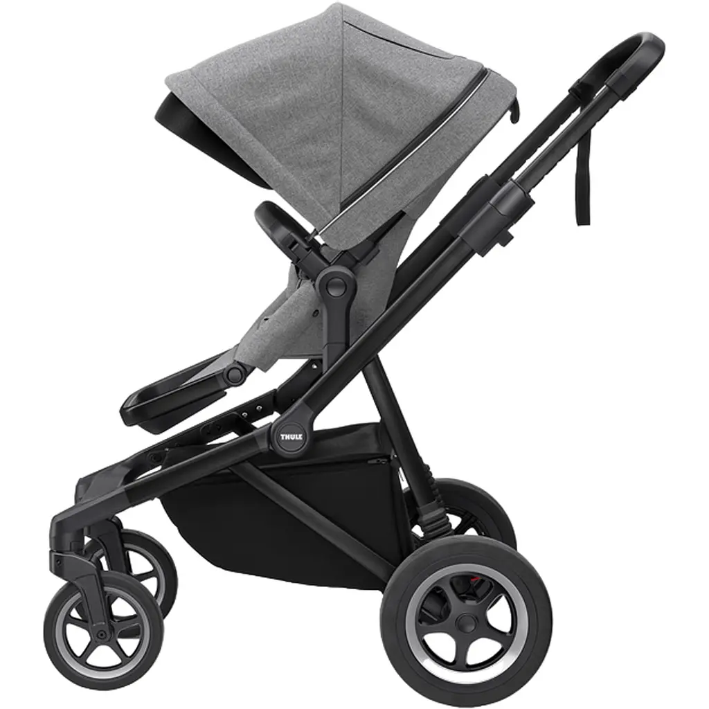 Детская коляска Thule Sleek Black/Grey Melange [11000021] [107638] - фото 2