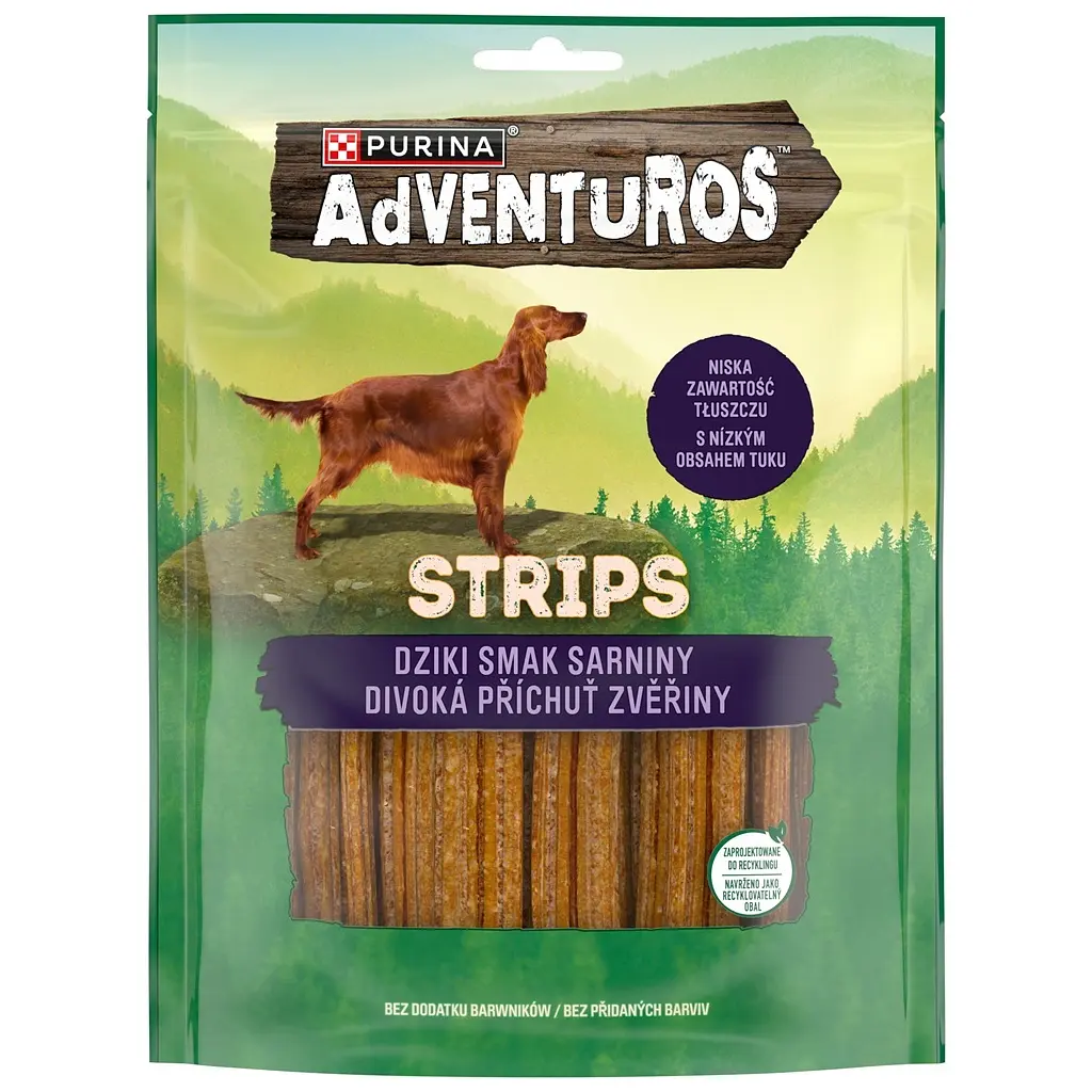 Ласощі для собак Purina AdVENTuROS Смужки зі смаком оленини 90 г (7613035516472) - фото 3