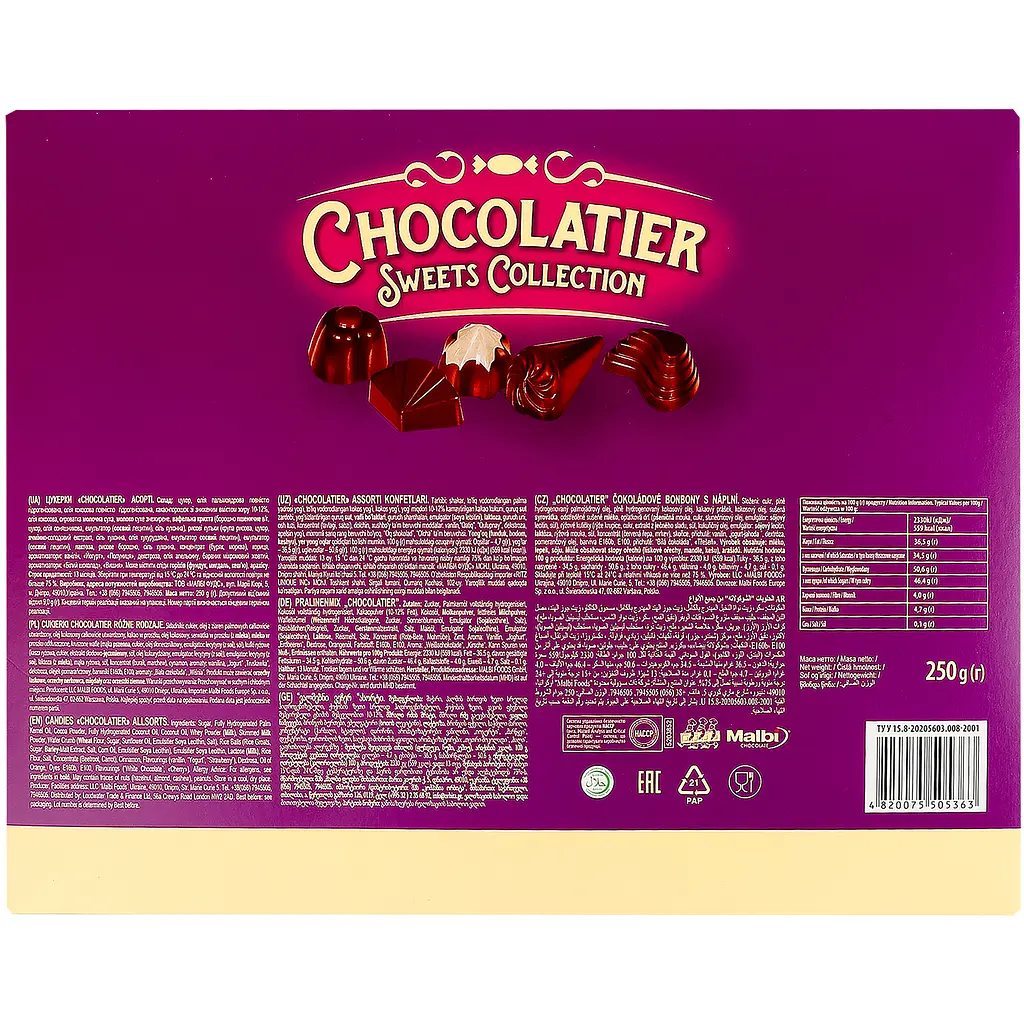 Цукерки Chocolatier Sweets Collection Асорті 250 г - фото 2