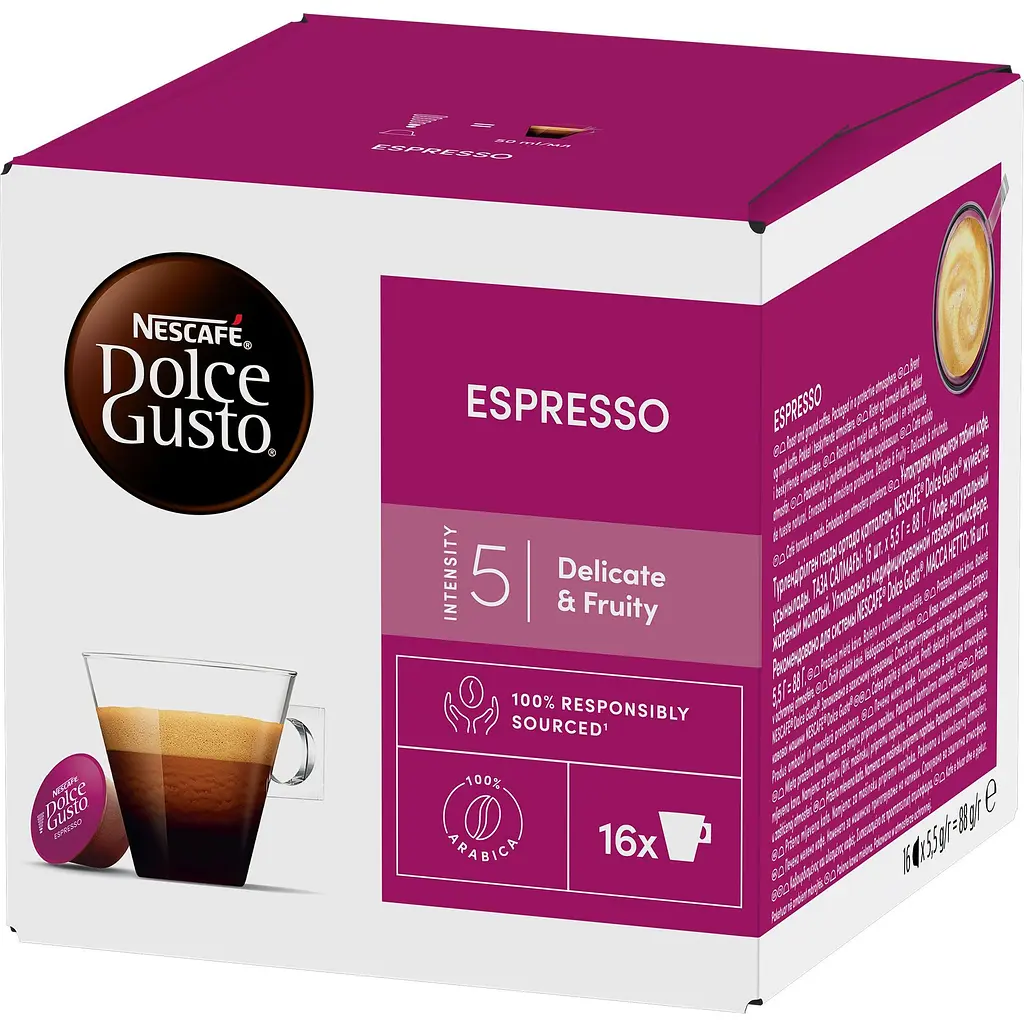 Набір кава в капсулах NESCAFE Dolce Gusto Espresso 16 шт. 88 г - фото 2