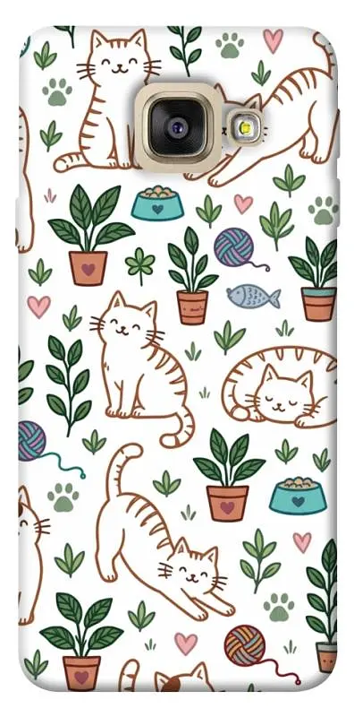TPU чохол Demsky Cats pattern для Samsung A520 Galaxy A5 (2017)
