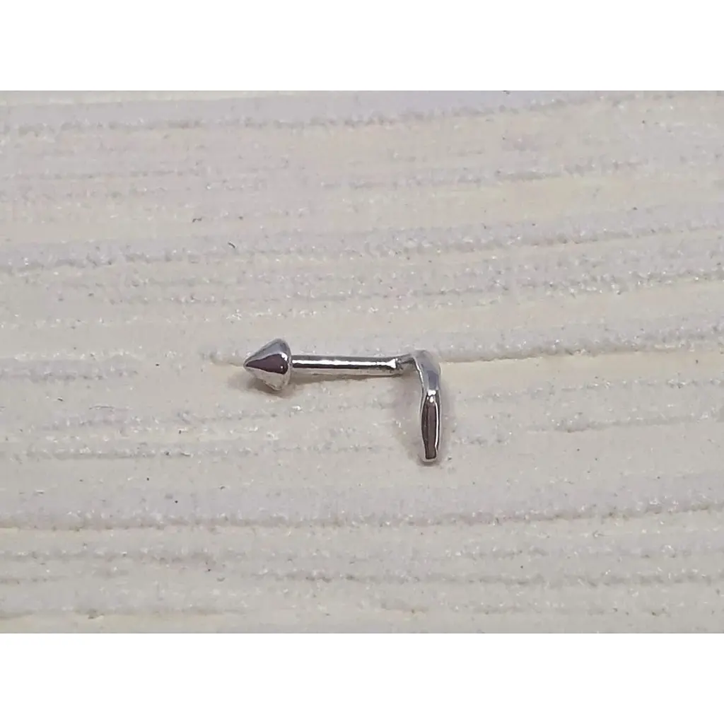 Срібна сережка-пірсинг в ніс Dear. 1020С - фото 2