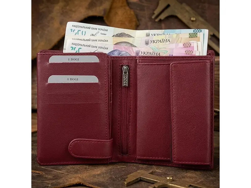 Жіноче портмоне натуральна шкіра Cortina 5031 rosso Червоне 9,5x12,5 см TONY PEROTTI acs0032529 - фото 5