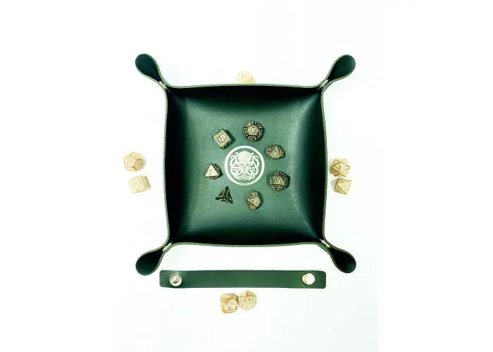 Настольная игра Планета Ігор Лоток для кубиков Ктулху (зеленый) (Dice tray Cthulhu green) (pi-dt010) - фото 8