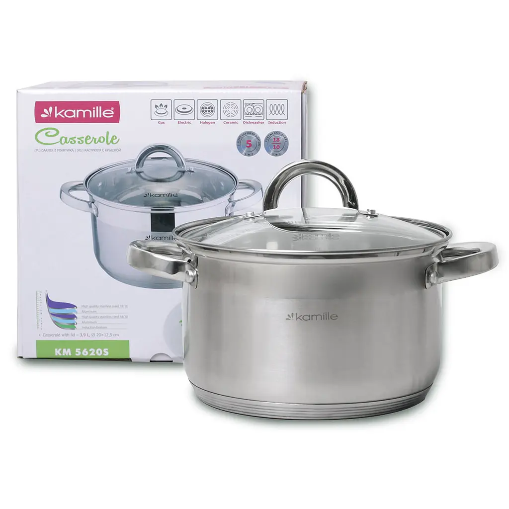 Каструля Kamille KM-5620S 3.9 л
