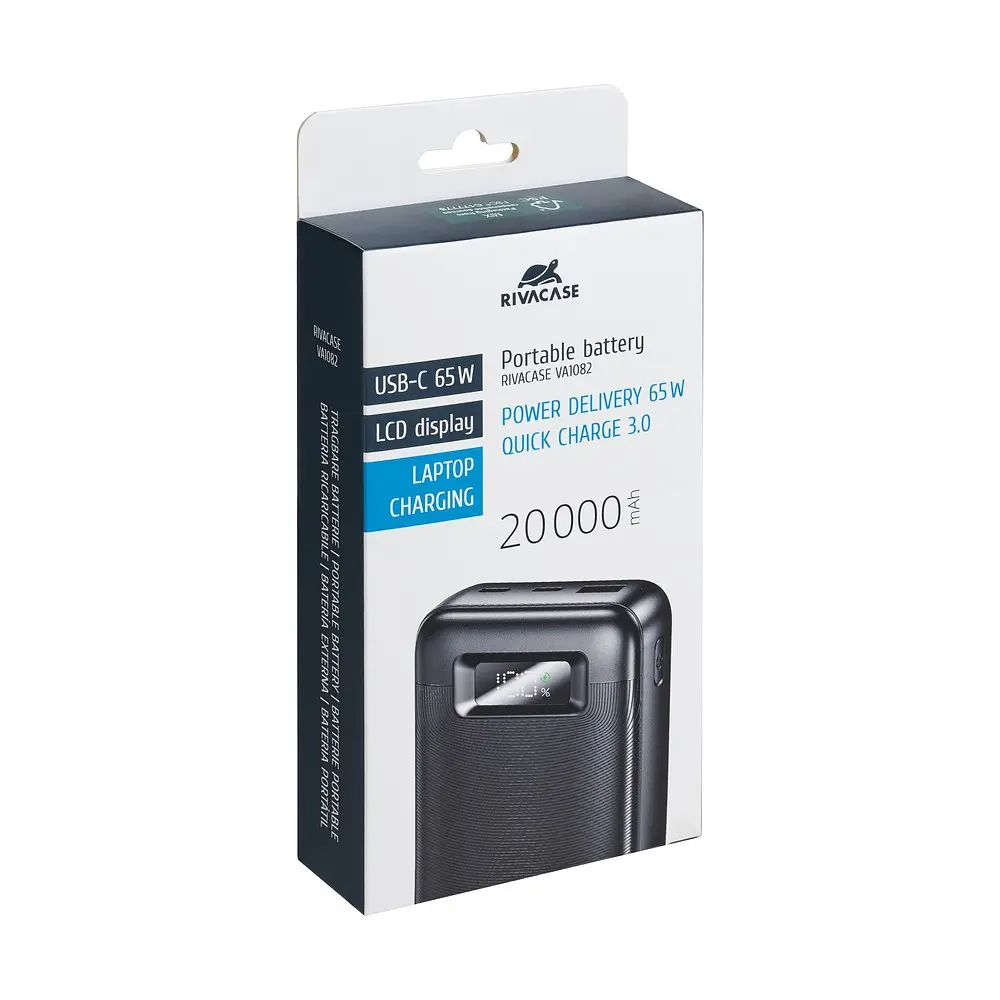 Зовнішній акумулятор (портативна батарея) Rivacase Rivapower 20000mAh 65W VA1082 - фото 10